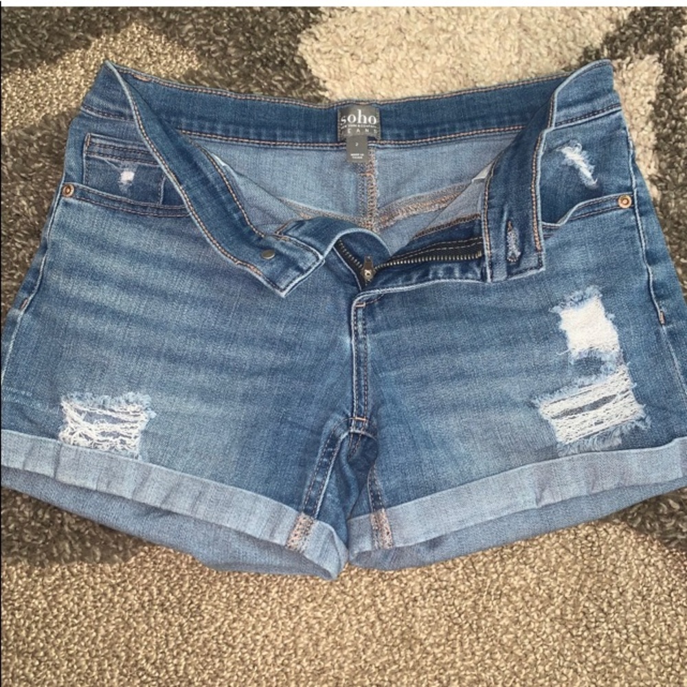 Soho New York & Company Jean Shorts sz 2